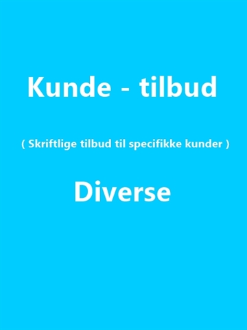 Kunde tilbud 4612